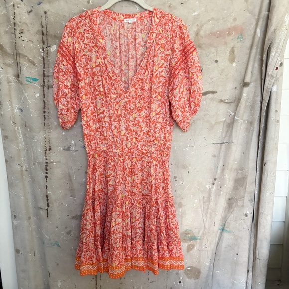 Poupette St Barth Bona Lemon Print Mini Dress - Picture 2 of 5